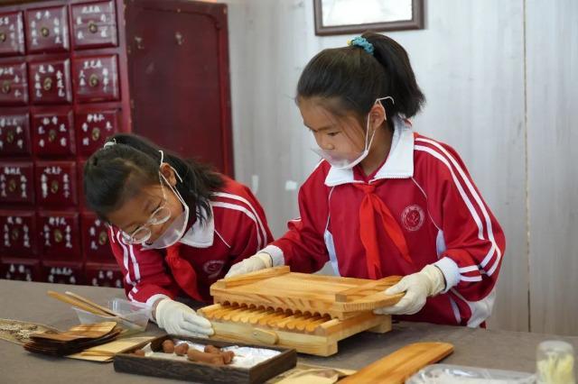 旗第十六小学：中医药文化浸润校园麻将胡了模拟器试玩内蒙古达拉特(图2)